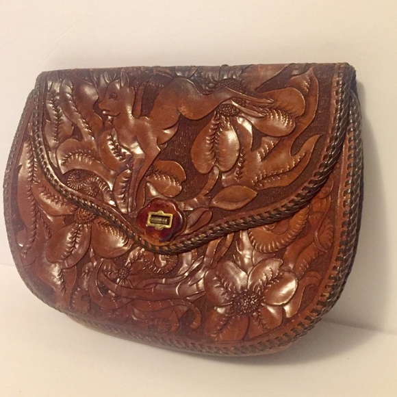 Vintage | Tooled Leather Bag - Picture 3 of 7